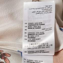 Pre Owned Sandro Multicolor Floral Print Silk Wrap Dress S