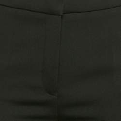Sandro Black Gabardine Slim Fit Formal Trousers S
