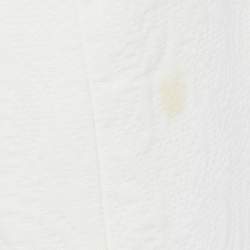 Sandro White Jacquard Shawl Collar Jacket S