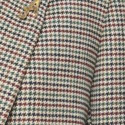Sandro Multicolor Houndstooth Single Breasted Blazer L