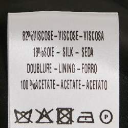 Pre Owned Sandro Black Velvet Straight Leg Trousers M