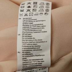 Pre Owned Sandro Orange Crepe Tiered V-Neck Mini Dress M