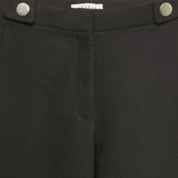 Sandro Black Stretch Cotton Flared Trousers S