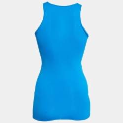 Pre Owned Sandro Blue Jersey Tank Top S
