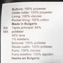 Pre Owned Sandro Black Wool Blend Double Breasted Blazer S