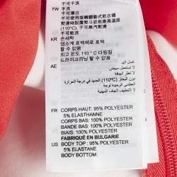 Pre Owned Sandro Orange Textured Jersey Tiered Mini Dress M