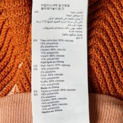 Pre Owned Sandro Multicolor Wavy Knit Shorts & Cardigan Set S 