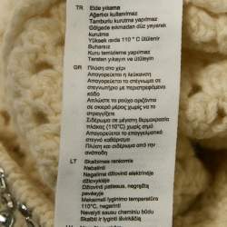 Pre Owned Sandro Cream Rhinestone Embellished Crochet Sweatshirt XS 