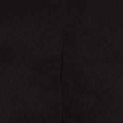 Sandro Black Knit & Chiffon Halter Neck Top S