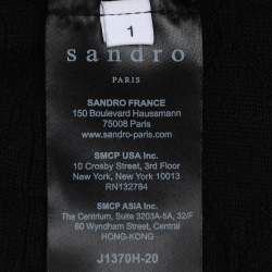 Sandro Black Knit Skirt and Top Set S