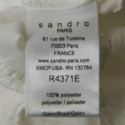 Sandro White Lace Mini Dress S