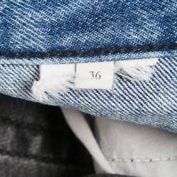Sandro Grey Layered High Rise Jeans S Waist 26"