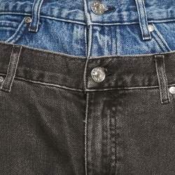 Sandro Grey Layered High Rise Jeans S Waist 26"