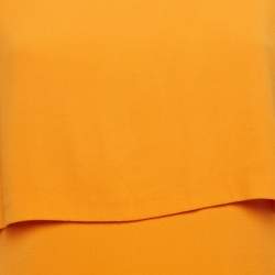 Sandro Orange Crepe Sleeveless Mini Dress S