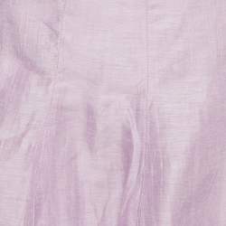 Sandro Light Purple Linen Cut-Out Mini Dress XS