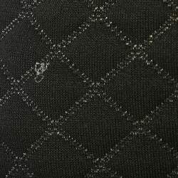 Sandro Black Quilted Knit Sleeveless Mini Dress S