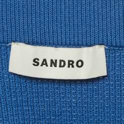 Sandro Blue Knit Mini Skirt M