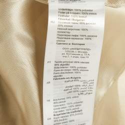 Sandro Mustard Yellow Cotton Blend Single Breasted Blazer M
