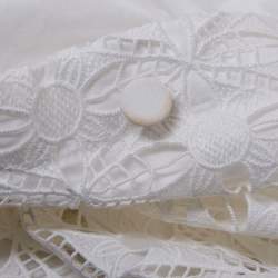 Pre Owned Sandro White Lace Mini Dress S