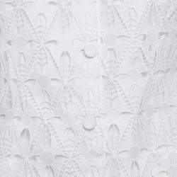 Pre Owned Sandro White Lace Mini Dress S