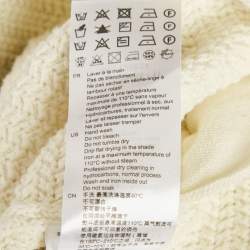 Sandro Cream Crochet Nino Denim Detail Jacket L