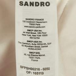 Pre Owned Sandro Pink Crepe Pleated Shorts S