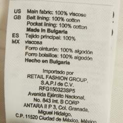 Pre Owned Sandro Pink Crepe Pleated Shorts S