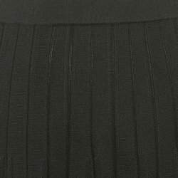 Sandro Black Knit Pleated Mini Skirt XS