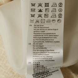 Pre Owned Sandro White Tweed Button Front Mini Dress S