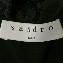 مملوكة مسبقًا Sandro Black Lace Mini Dress S 