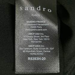 مملوكة مسبقًا Sandro Black Lace Mini Dress S 