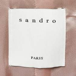 Pre Owned Sandro Brown Wool Oversized Blazer & Shorts XL