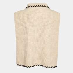 Pre Owned Sandro Beige Wool Knit Turtleneck Collar One Size
