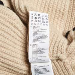 Pre Owned Sandro Beige Wool Knit Turtleneck Collar One Size