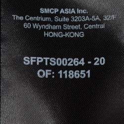 Pre Owned Sandro Black Linen Knit long Seeve T-Shirt M