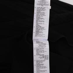 Pre Owned Sandro Black Crepe Fabric Embellished Pleated Midi Skirt L