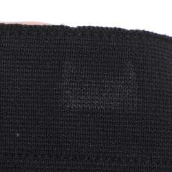 Pre Owned Sandro Black Rib Knit Embellished Oria Mini Skirt S