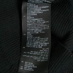 Pre Owned Sandro Black Rib Knit Button Front Cardigan Top S