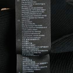 Pre Owned Sandro Black Rib Knit Button Front Cardigan Top S