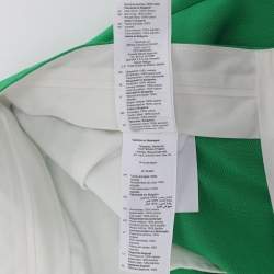 Pre Owned Sandro Green Jacquard Trousers M