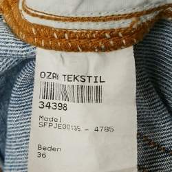 Pre Owned Sandro Blue Washed Denim Jeans S Waist 26