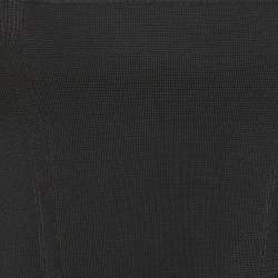 Pre Owned Sandro Black Knit Ruffled Tilly Sleeveless Crop Top M