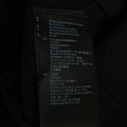 Pre Owned Sandro Black Knit Ruffled Tilly Sleeveless Crop Top M