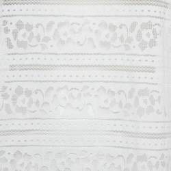 مملوكة مسبقًا Sandro White Lace Turtle Neck Top L