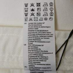 مملوكة مسبقًا Sandro White Cotton Drill Wide Leg High Waist Jeans M