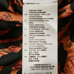 Pre Owned Sandro Brown /Black Animal Print Silk Moon Mini Dress XS