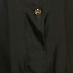 Pre Owned Sandro Black Silk Long Sleeve Mini Dress XS