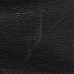 Pre Owned Sandro Navy Blue/Black Rib Knit and Leather Tops S