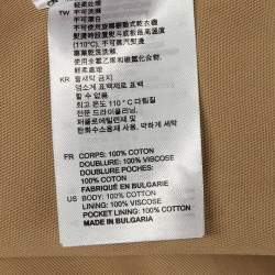 Pre Owned Sandro Beige Cotton Trench Coat S