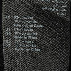 Pre Owned Sandro Black Rib Knit Sweater L